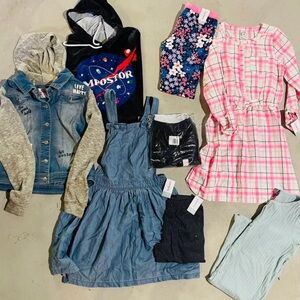 Assorted kids Clothing Bundle- CP/Justice/ Kohls spring pink Jeans 14/16